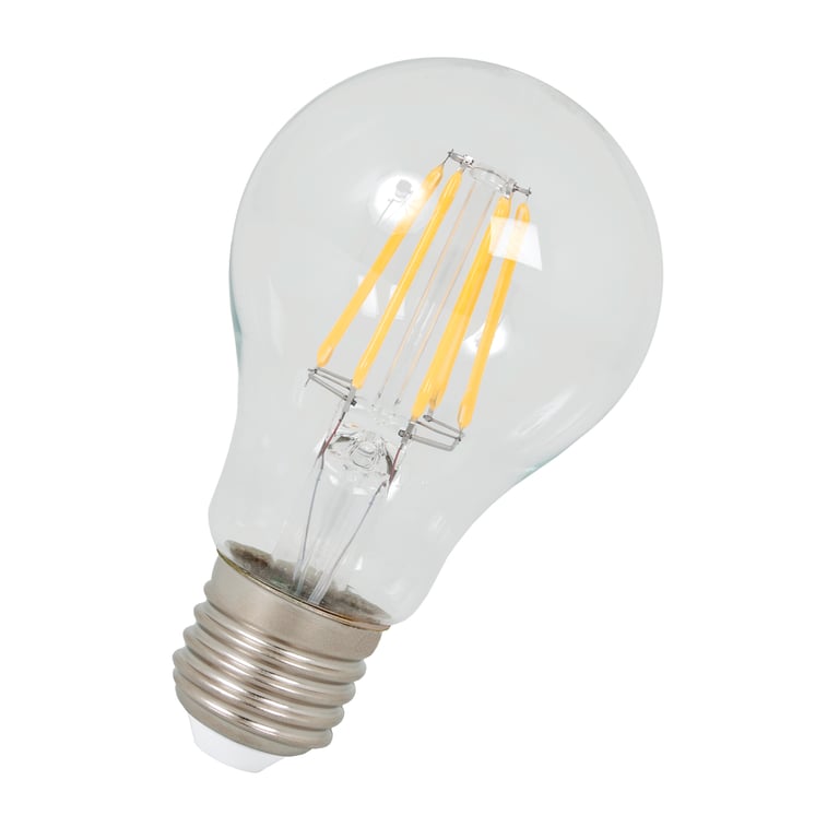Calex LED Full Glass Filament GLS-lamp 220-240V 5,5W 600lm E27 A60, Clear 2700K CRI80, energy label A++