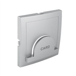 Efapel inb. centrumplaat voor kaartsysteem tbv tijdklokschakelaar aluminium