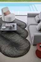 Design vloerkleed Gan Rugs Giro Black&White