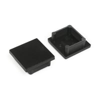 Eindkap voor Profiel 16 opbouw, Zwart