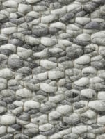 Grof geweven wollen vloerkleed Karlijn Mix Grijs