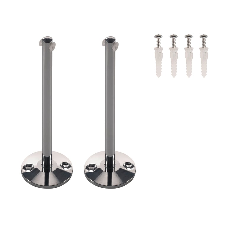 Omkering lang LV-draadsysteem chroom, 2 stuks