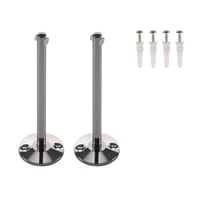 Omkering lang LV-draadsysteem chroom, 2 stuks