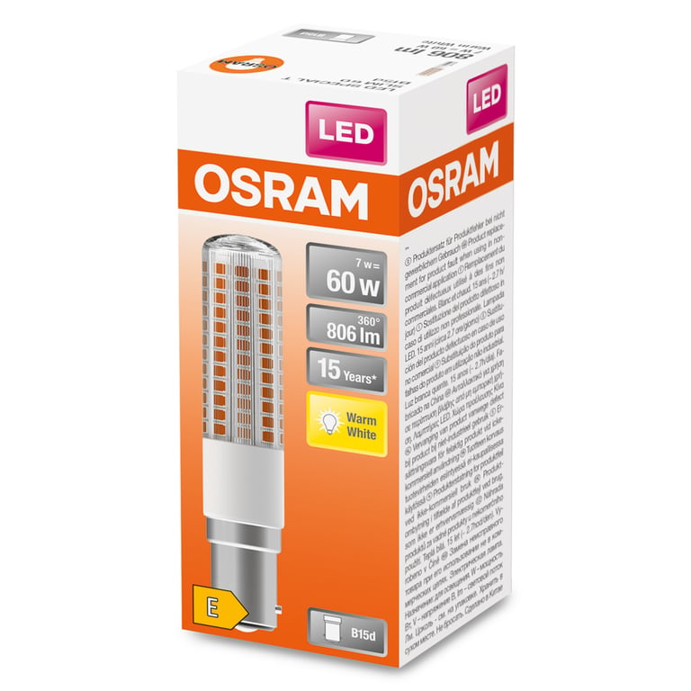 LED SPECIAL T SLIM 60 320 ° 7 W/2700 K B15d (CS à 1 PCE)