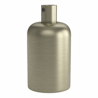 Calex lampholder E27 aluminium 40mm matt bronze, alu cable clamp, max.250V-60W