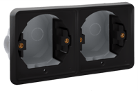 Inb kader tweevoudig horizontaal, black