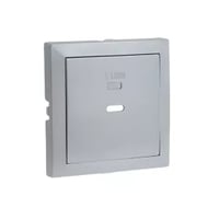 Usb-opladerplaat type c enkel aluminium