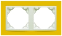 Efapel animato afdekr. 2v geel/wit ice