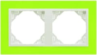Efapel animato afdekr. 2v groen/wit ice