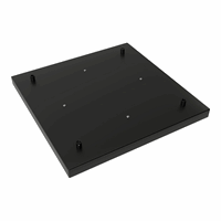 Calex metal ceiling plate 40x40cm 4 hole, matt black