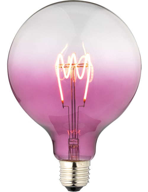LED E27 Fila FleX TR Globe G125x180 230V 140Lm 4W AC Purple