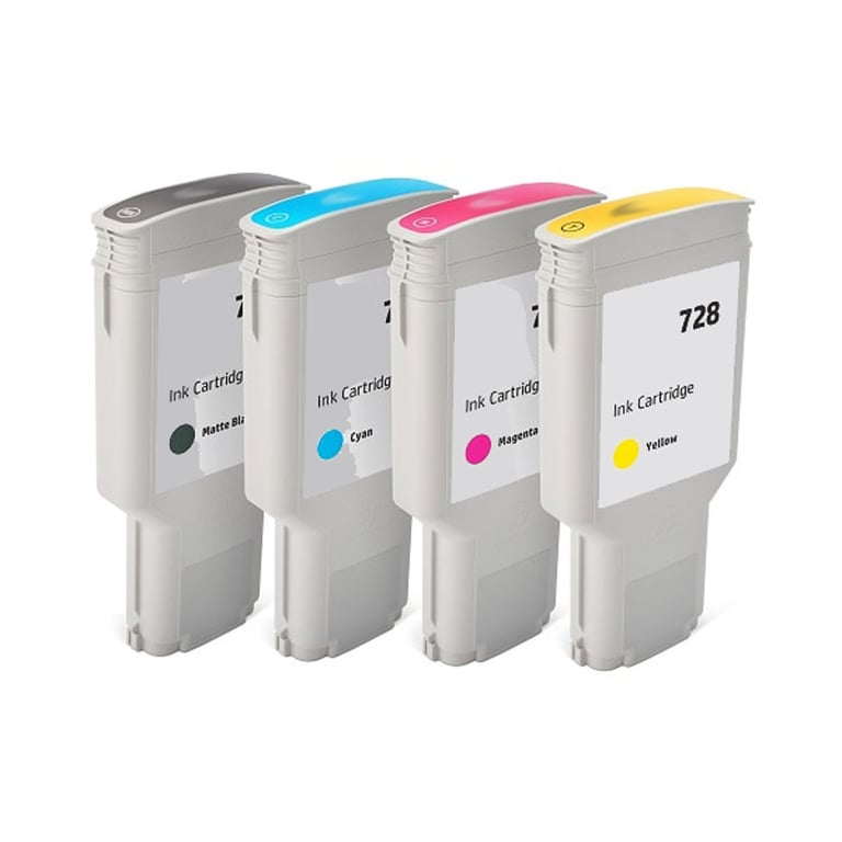 HP 728 multipack huismerk - 4 kleurenbundel extra hoge capaciteit huismerk