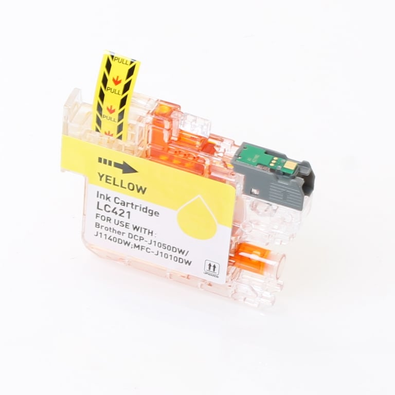 Brother LC-421XL Y inktcartridge yellow hoge capaciteit huismerk