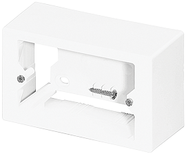 SURF MOUNT BOX F/ITALIAN/AMERIC TYPE MEC WHIT