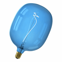 Calex AVESTA  LED Color range soft filament 220-240V 4W E27, Sapphire Blue 2700K dimmable, energy label B