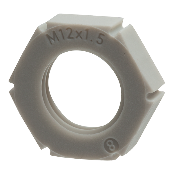 Wiska EMUG12 contramoer M12 grijs