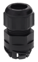 Push-in kabelwartel polyamide IP68 M25, doorlaat 9-17mm, zwart