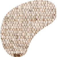 Wollen vloerkleed organisch Nanda Licht Beige 01