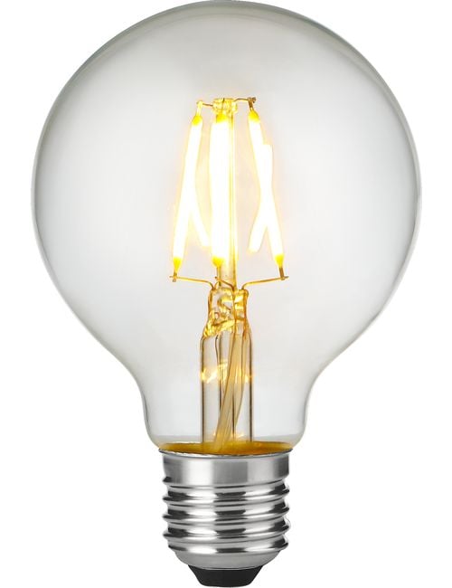 LED E27 Fila Globe G80x120 230V 320Lm 4W 925 AC Clear Dim