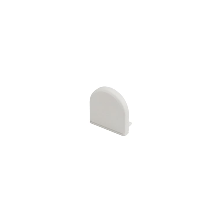Eindkap. rond GLENOS Prof. Profiel 2609 wit, 2st