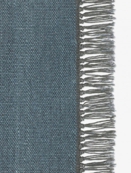 Kvadrat vloerkleed Vintage Plain Donkerblauw 0021