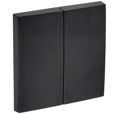 Efapel wip serie/wissel-wissel/dubbele pulsschakelaar zwart