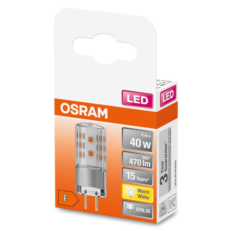 LED PIN 12 V 40 320 ° 4 W/2700 K GY6.35 (CS à 1 PCE)