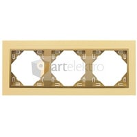 Efapel metallo/metaal afdekr. 3v goud/goud