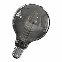 Calex LED Glasfiber Globe lamp G95  220-240V 3.5W 40lm 2000K Titanium E27 dimmable, energy label B