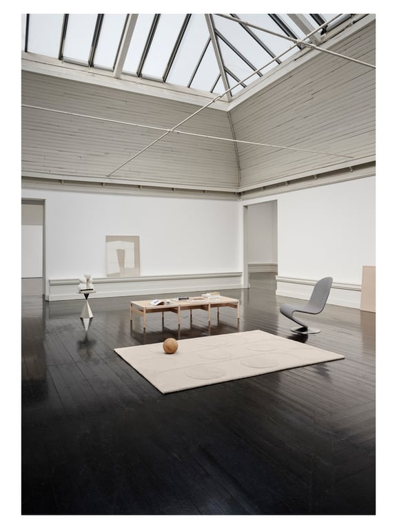 Wollen Vloerkleed Oda Beige Grijs
