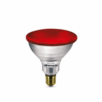 Philips IR lamp 175W E27 230V PAR38 rood glas