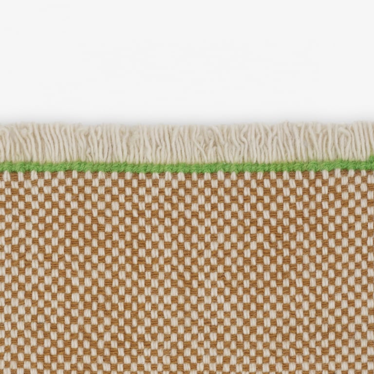 Kvadrat vloerkleed Duotone Bruin Groen 0511