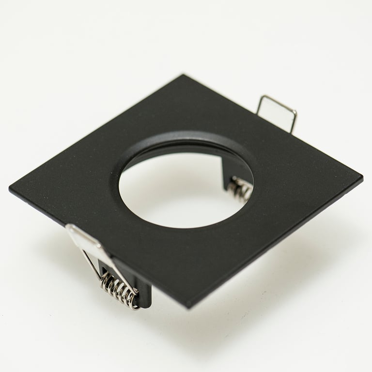 Downlight ring, vierkant 82(72)mm, zwart
