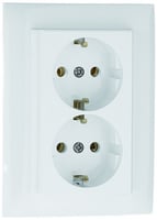 Efapel basis inb. wcd ra 2v xtr vlak enkel inb.doos wit