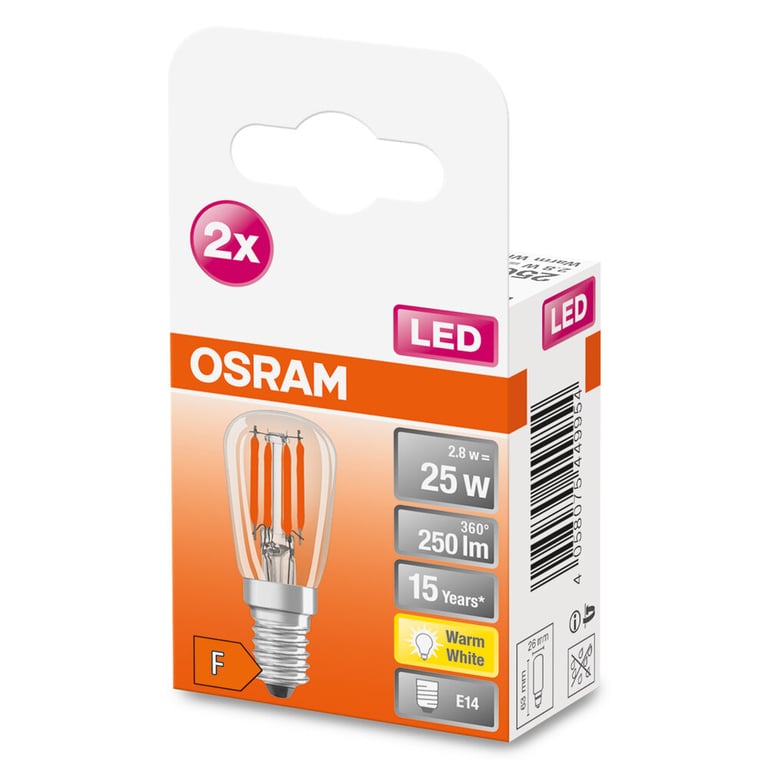 LED SPECIAL T26 25 2.8 W/2700K E14 (CS à 2 PCE)