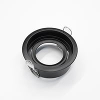 Downlight ring, rond verdiept, ø85(ø79)mm, zwart, Kantelbaar