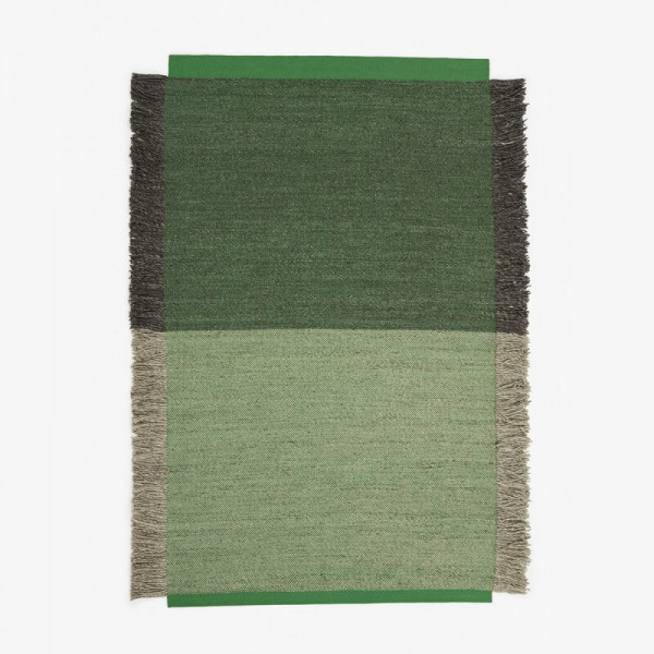 Kvadrat vloerkleed Fringe Groen 922