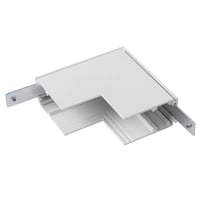 L-verbinder mechanisch, 48V TRACK, voor opbouwrail diep, stereo, wit
