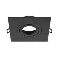 NEW TRIA® 75 XL, plafondinbouwring, L: 11 B: 11 H: 2.6 cm, zwart