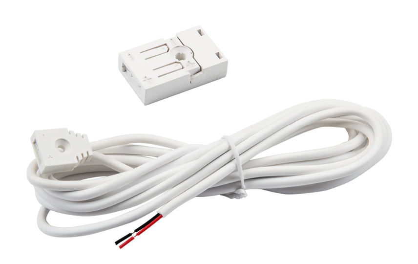 SlimLine kabel 3m met verbinding Vrouw. wit
