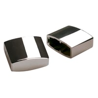 Eindkappen voor EASYTEC 2 chroom, 2 stuks