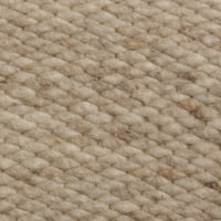 Wollen vloerkleed gevlochten Lisanne Beige 002