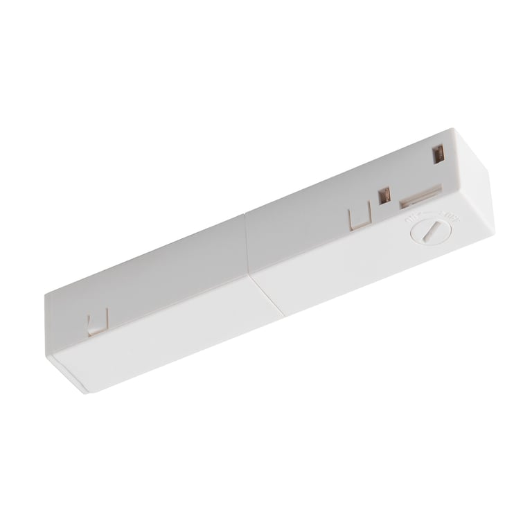 Eindvoeding links 48V TRACK wit DALI