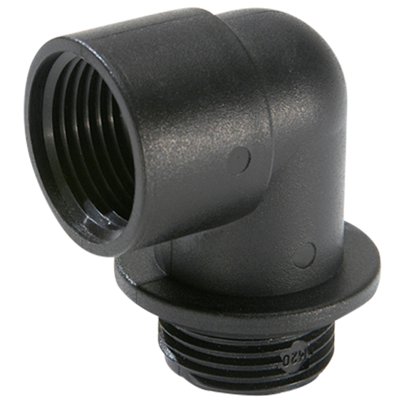 Wiska EWI90 20 hoekstuk M20 zwart