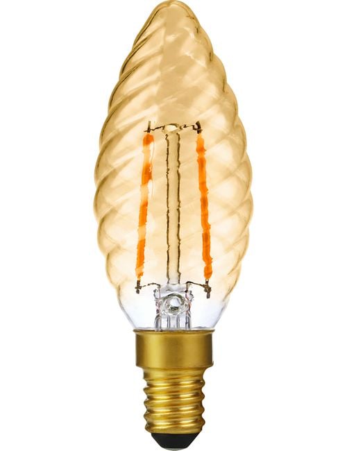 LED E14 Fila Twisted Candle C35x100 230V 140Lm 2W 920 AC Gol