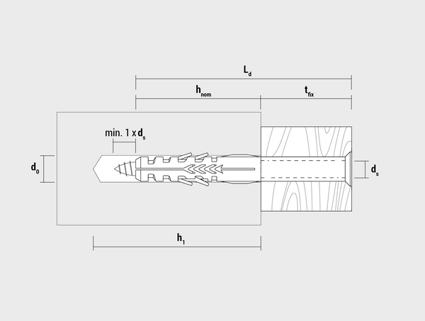 Kozijnplug nylon, met schroef 10-115 SSK