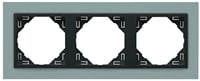 Efapel animato afdekr. 3v alu/grijs