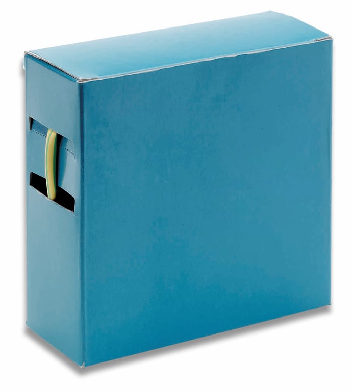 Krimpkous 2:1 Groen/Geel, 2,5mm - 1mm, lengte 15m