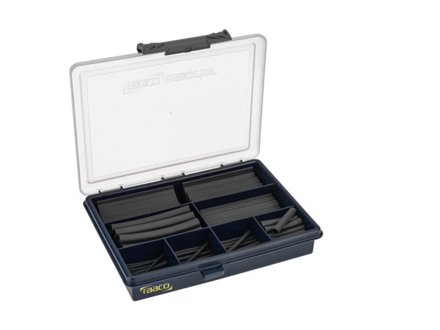Krimpkous Set 2:1 Zwart, 1,5mm - 12,5mm, 130-delig