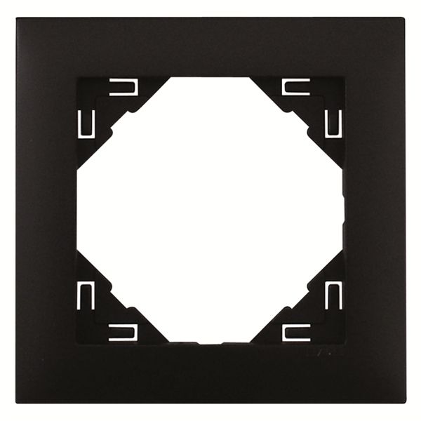 Efapel aquarella afdekr. 1v zwart